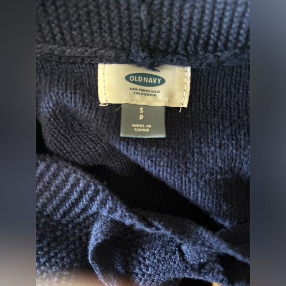 Blue oversized warm Old Navy Navy Sweater woman size small - Picture 4 of 5